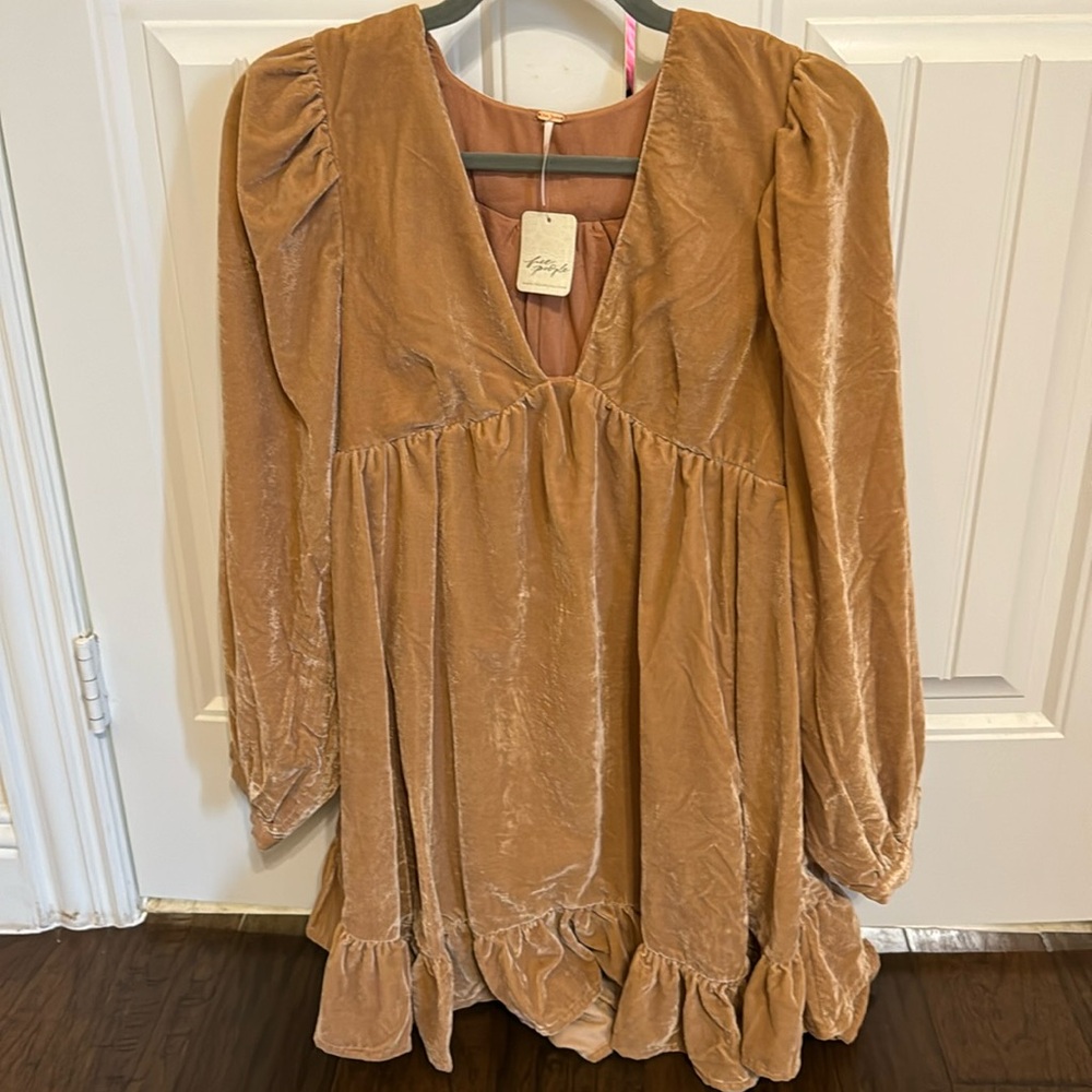 NWT Free People Velvet Mini Dresss